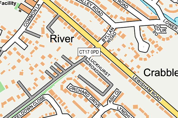 CT17 0PD map - OS OpenMap – Local (Ordnance Survey) CT17 0PD map - OS OpenMap – Local (Ordnance Survey)