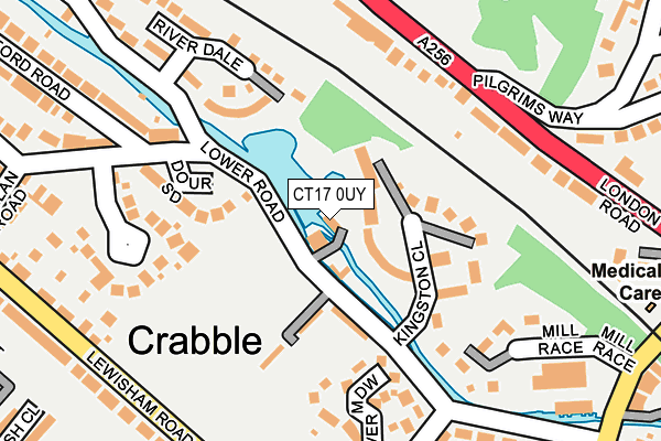 CT17 0UY map - OS OpenMap – Local (Ordnance Survey) CT17 0UY map - OS OpenMap – Local (Ordnance Survey)