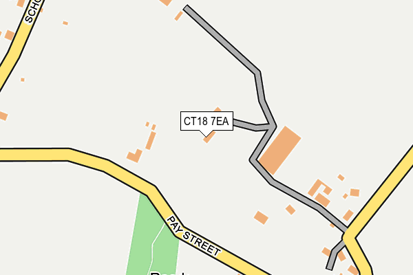 CT18 7EA map - OS OpenMap – Local (Ordnance Survey) CT18 7EA map - OS OpenMap – Local (Ordnance Survey)