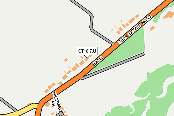 CT18 7JJ map - OS OpenMap – Local (Ordnance Survey) CT18 7JJ map - OS OpenMap – Local (Ordnance Survey)