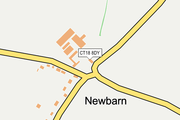 CT18 8DY map - OS OpenMap – Local (Ordnance Survey) CT18 8DY map - OS OpenMap – Local (Ordnance Survey)