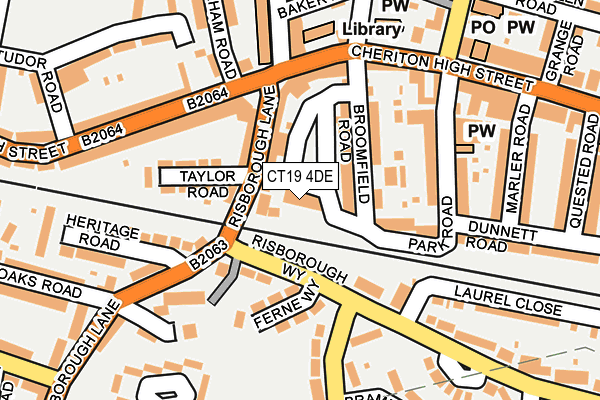 CT19 4DE map - OS OpenMap – Local (Ordnance Survey) CT19 4DE map - OS OpenMap – Local (Ordnance Survey)