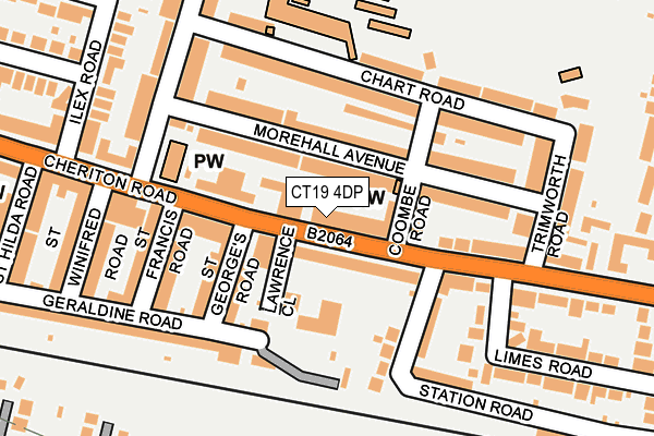 CT19 4DP map - OS OpenMap – Local (Ordnance Survey) CT19 4DP map - OS OpenMap – Local (Ordnance Survey)