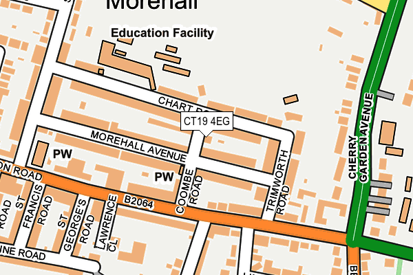 CT19 4EG map - OS OpenMap – Local (Ordnance Survey) CT19 4EG map - OS OpenMap – Local (Ordnance Survey)