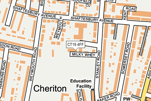 CT19 4FF map - OS OpenMap – Local (Ordnance Survey) CT19 4FF map - OS OpenMap – Local (Ordnance Survey)