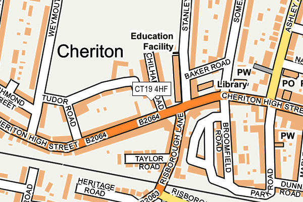 CT19 4HF map - OS OpenMap – Local (Ordnance Survey) CT19 4HF map - OS OpenMap – Local (Ordnance Survey)