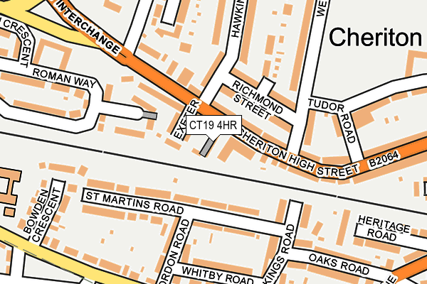 CT19 4HR map - OS OpenMap – Local (Ordnance Survey) CT19 4HR map - OS OpenMap – Local (Ordnance Survey)