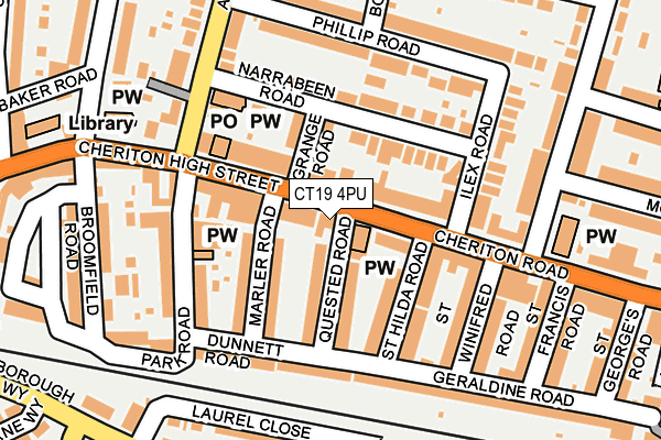 CT19 4PU map - OS OpenMap – Local (Ordnance Survey) CT19 4PU map - OS OpenMap – Local (Ordnance Survey)