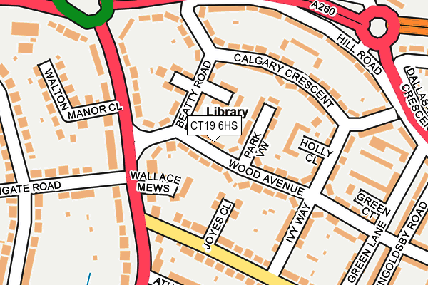 CT19 6HS map - OS OpenMap – Local (Ordnance Survey) CT19 6HS map - OS OpenMap – Local (Ordnance Survey)