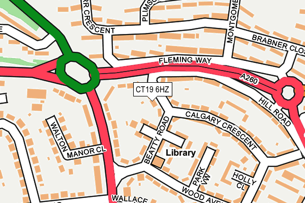 CT19 6HZ map - OS OpenMap – Local (Ordnance Survey) CT19 6HZ map - OS OpenMap – Local (Ordnance Survey)