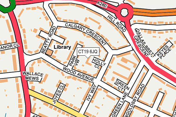 CT19 6JQ map - OS OpenMap – Local (Ordnance Survey) CT19 6JQ map - OS OpenMap – Local (Ordnance Survey)