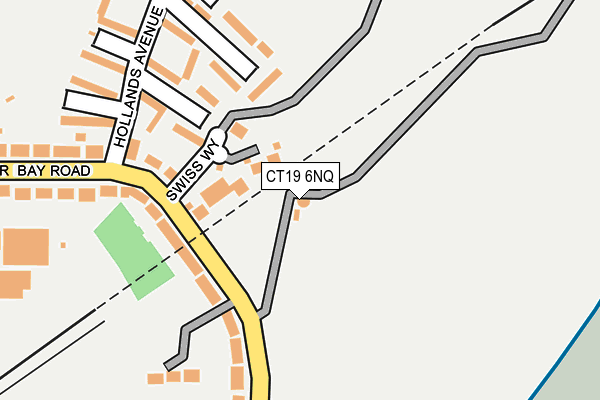 CT19 6NQ map - OS OpenMap – Local (Ordnance Survey) CT19 6NQ map - OS OpenMap – Local (Ordnance Survey)