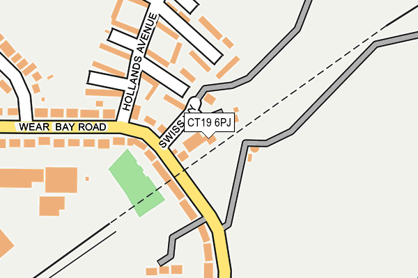 CT19 6PJ map - OS OpenMap – Local (Ordnance Survey) CT19 6PJ map - OS OpenMap – Local (Ordnance Survey)