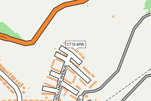 CT19 6PW map - OS OpenMap – Local (Ordnance Survey) CT19 6PW map - OS OpenMap – Local (Ordnance Survey)