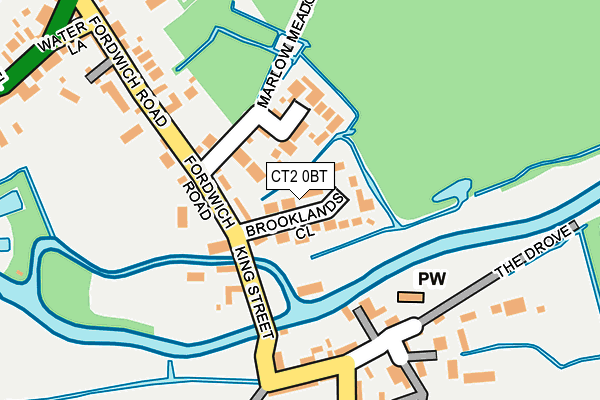 CT2 0BT map - OS OpenMap – Local (Ordnance Survey) CT2 0BT map - OS OpenMap – Local (Ordnance Survey)