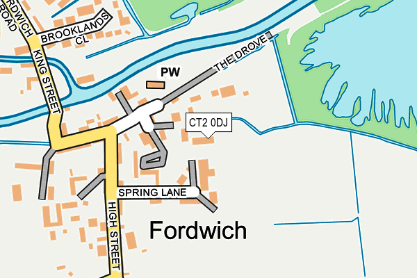CT2 0DJ map - OS OpenMap – Local (Ordnance Survey) CT2 0DJ map - OS OpenMap – Local (Ordnance Survey)