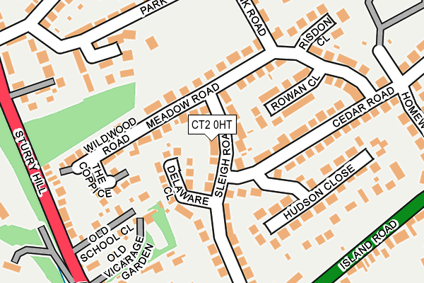 CT2 0HT map - OS OpenMap – Local (Ordnance Survey) CT2 0HT map - OS OpenMap – Local (Ordnance Survey)