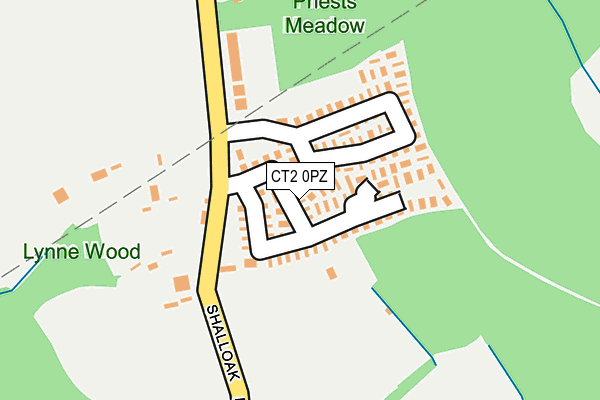CT2 0PZ map - OS OpenMap – Local (Ordnance Survey) CT2 0PZ map - OS OpenMap – Local (Ordnance Survey)