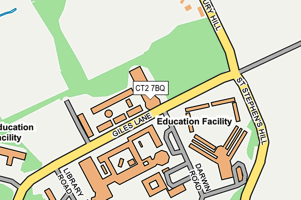 CT2 7BQ map - OS OpenMap – Local (Ordnance Survey) CT2 7BQ map - OS OpenMap – Local (Ordnance Survey)