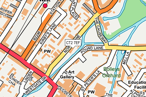CT2 7EF map - OS OpenMap – Local (Ordnance Survey) CT2 7EF map - OS OpenMap – Local (Ordnance Survey)