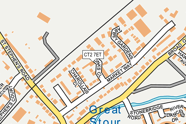 CT2 7ET map - OS OpenMap – Local (Ordnance Survey)