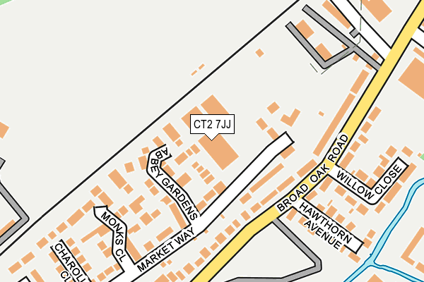 CT2 7JJ map - OS OpenMap – Local (Ordnance Survey) CT2 7JJ map - OS OpenMap – Local (Ordnance Survey)