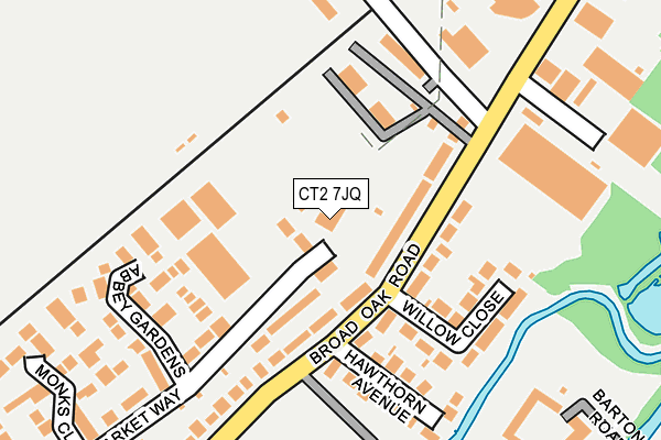CT2 7JQ map - OS OpenMap – Local (Ordnance Survey) CT2 7JQ map - OS OpenMap – Local (Ordnance Survey)
