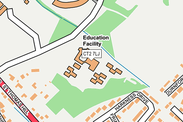 CT2 7LJ map - OS OpenMap – Local (Ordnance Survey) CT2 7LJ map - OS OpenMap – Local (Ordnance Survey)