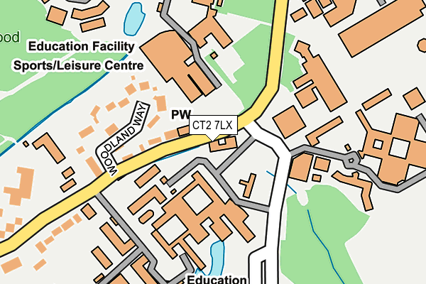CT2 7LX map - OS OpenMap – Local (Ordnance Survey) CT2 7LX map - OS OpenMap – Local (Ordnance Survey)