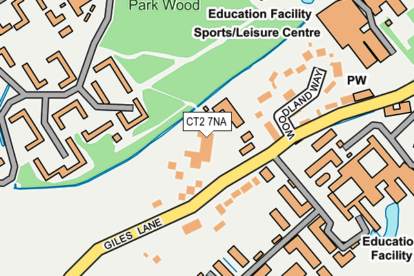 CT2 7NA map - OS OpenMap – Local (Ordnance Survey) CT2 7NA map - OS OpenMap – Local (Ordnance Survey)