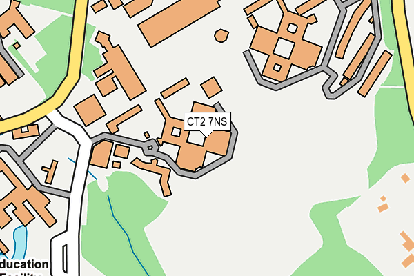 CT2 7NS map - OS OpenMap – Local (Ordnance Survey) CT2 7NS map - OS OpenMap – Local (Ordnance Survey)