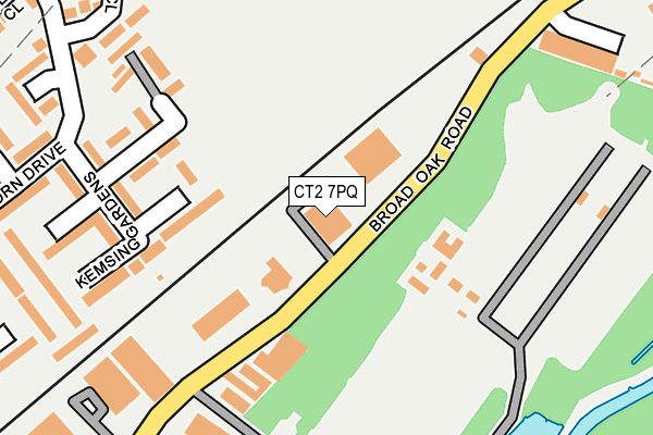 CT2 7PQ map - OS OpenMap – Local (Ordnance Survey) CT2 7PQ map - OS OpenMap – Local (Ordnance Survey)