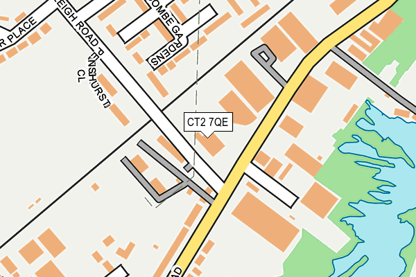 CT2 7QE map - OS OpenMap – Local (Ordnance Survey) CT2 7QE map - OS OpenMap – Local (Ordnance Survey)