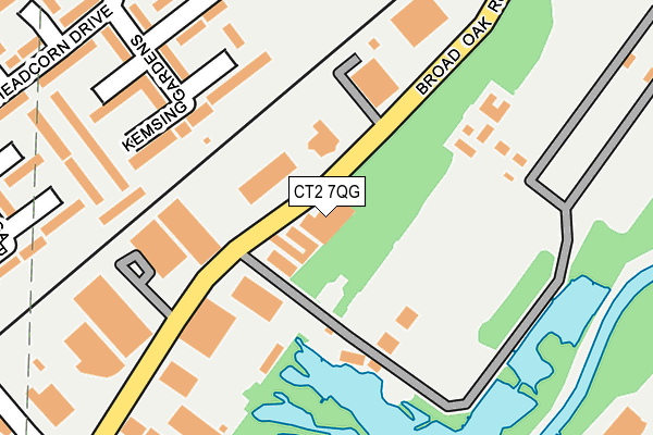 CT2 7QG map - OS OpenMap – Local (Ordnance Survey) CT2 7QG map - OS OpenMap – Local (Ordnance Survey)