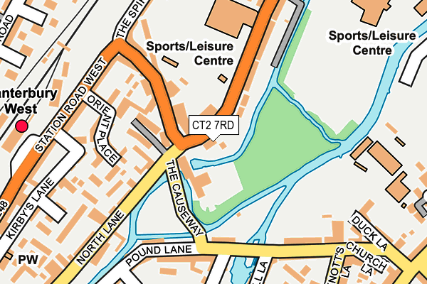 CT2 7RD map - OS OpenMap – Local (Ordnance Survey) CT2 7RD map - OS OpenMap – Local (Ordnance Survey)