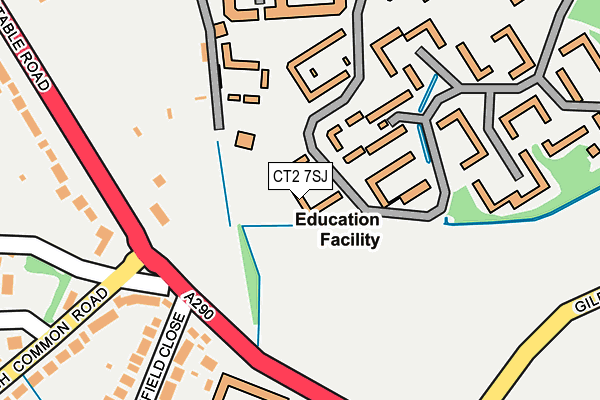 CT2 7SJ map - OS OpenMap – Local (Ordnance Survey) CT2 7SJ map - OS OpenMap – Local (Ordnance Survey)