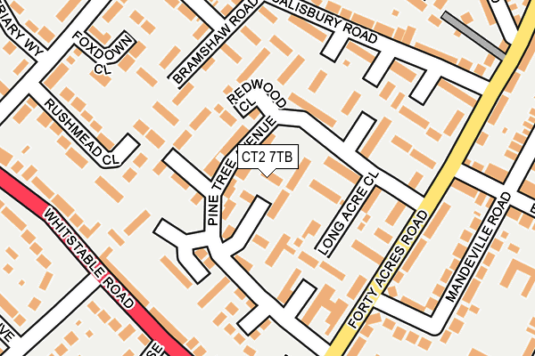CT2 7TB map - OS OpenMap – Local (Ordnance Survey) CT2 7TB map - OS OpenMap – Local (Ordnance Survey)