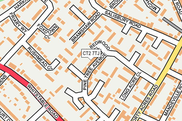 CT2 7TJ map - OS OpenMap – Local (Ordnance Survey) CT2 7TJ map - OS OpenMap – Local (Ordnance Survey)