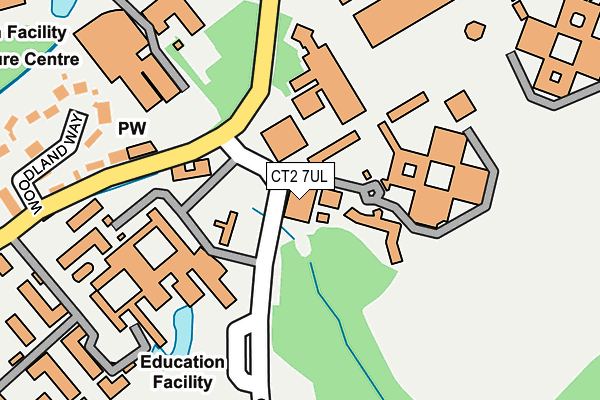 CT2 7UL map - OS OpenMap – Local (Ordnance Survey) CT2 7UL map - OS OpenMap – Local (Ordnance Survey)