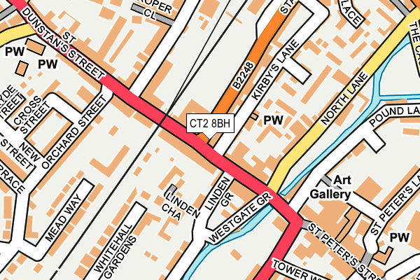 CT2 8BH map - OS OpenMap – Local (Ordnance Survey) CT2 8BH map - OS OpenMap – Local (Ordnance Survey)