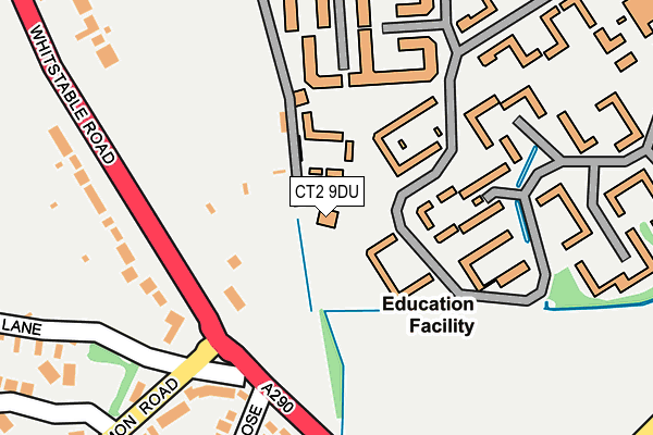 CT2 9DU map - OS OpenMap – Local (Ordnance Survey) CT2 9DU map - OS OpenMap – Local (Ordnance Survey)