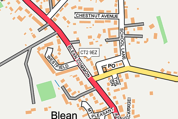 CT2 9EZ map - OS OpenMap – Local (Ordnance Survey) CT2 9EZ map - OS OpenMap – Local (Ordnance Survey)
