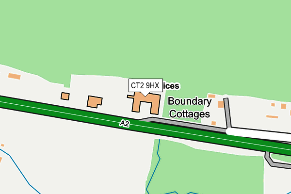CT2 9HX map - OS OpenMap – Local (Ordnance Survey) CT2 9HX map - OS OpenMap – Local (Ordnance Survey)