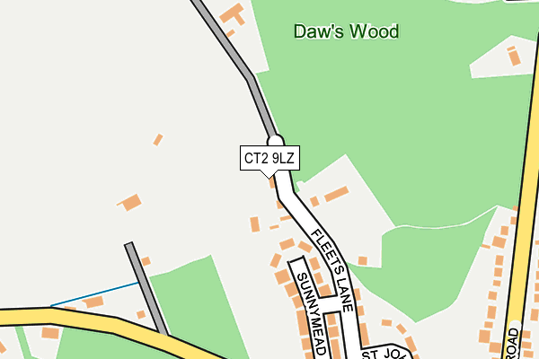 CT2 9LZ map - OS OpenMap – Local (Ordnance Survey) CT2 9LZ map - OS OpenMap – Local (Ordnance Survey)