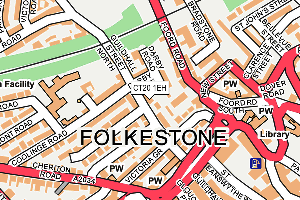 CT20 1EH map - OS OpenMap – Local (Ordnance Survey) CT20 1EH map - OS OpenMap – Local (Ordnance Survey)