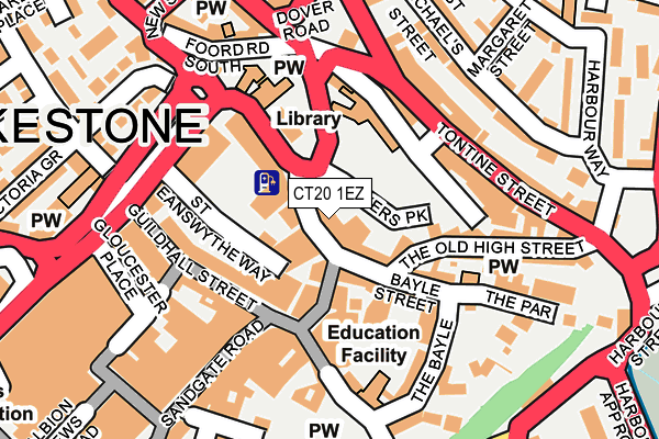 CT20 1EZ map - OS OpenMap – Local (Ordnance Survey) CT20 1EZ map - OS OpenMap – Local (Ordnance Survey)