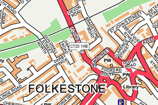 CT20 1HB map - OS OpenMap – Local (Ordnance Survey) CT20 1HB map - OS OpenMap – Local (Ordnance Survey)