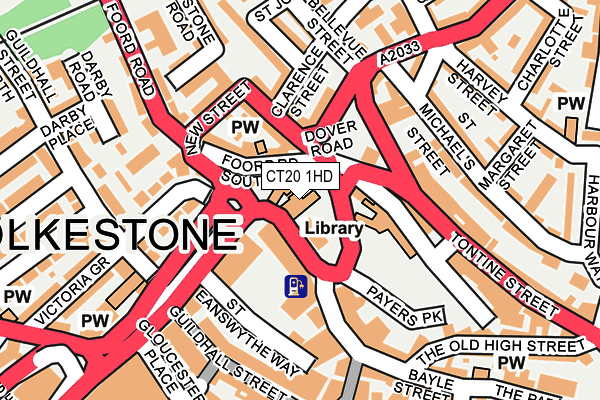 CT20 1HD map - OS OpenMap – Local (Ordnance Survey) CT20 1HD map - OS OpenMap – Local (Ordnance Survey)