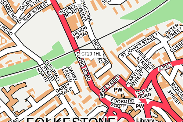 CT20 1HL map - OS OpenMap – Local (Ordnance Survey) CT20 1HL map - OS OpenMap – Local (Ordnance Survey)