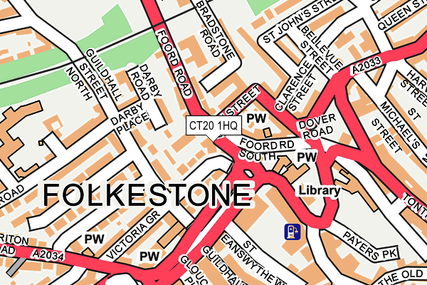 CT20 1HQ map - OS OpenMap – Local (Ordnance Survey) CT20 1HQ map - OS OpenMap – Local (Ordnance Survey)